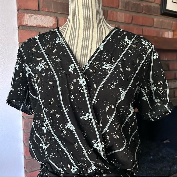 Yaya Women Floral Jumpsuit in Black Sz M - Picture 3 of 9